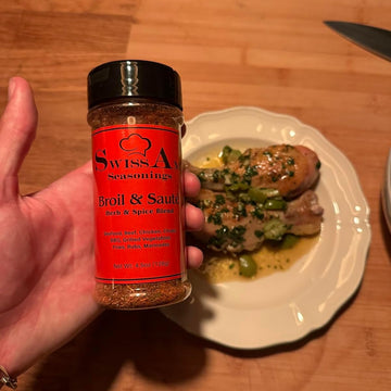 SwissAm Seasonings Home Chef with new shaker and chicken