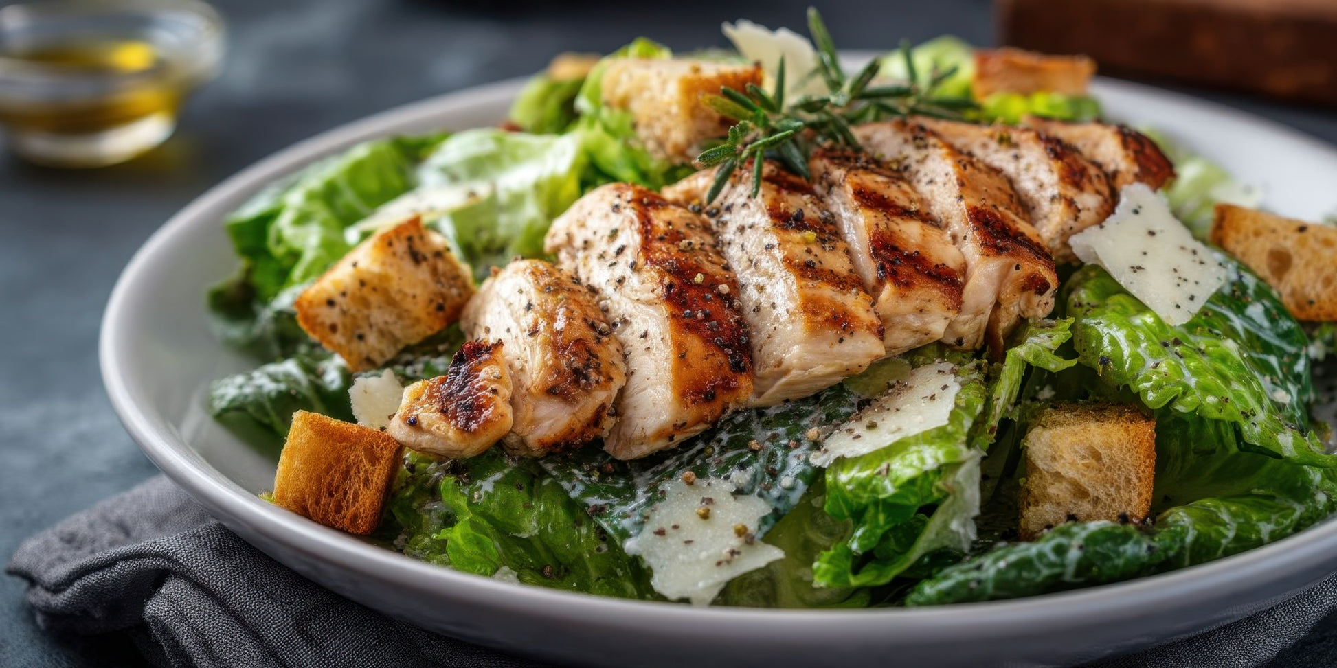 Pepper Melange Grilled Chicken Caesar Salad