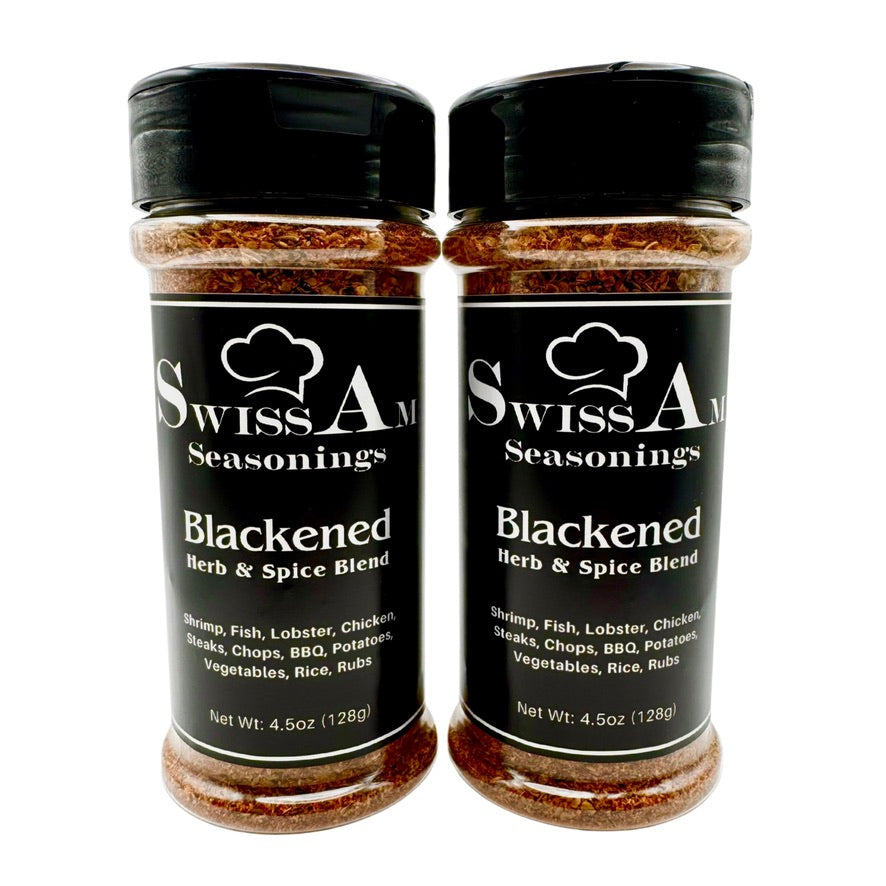 SwissAm Blackened Seasoning 2 Pack on white background