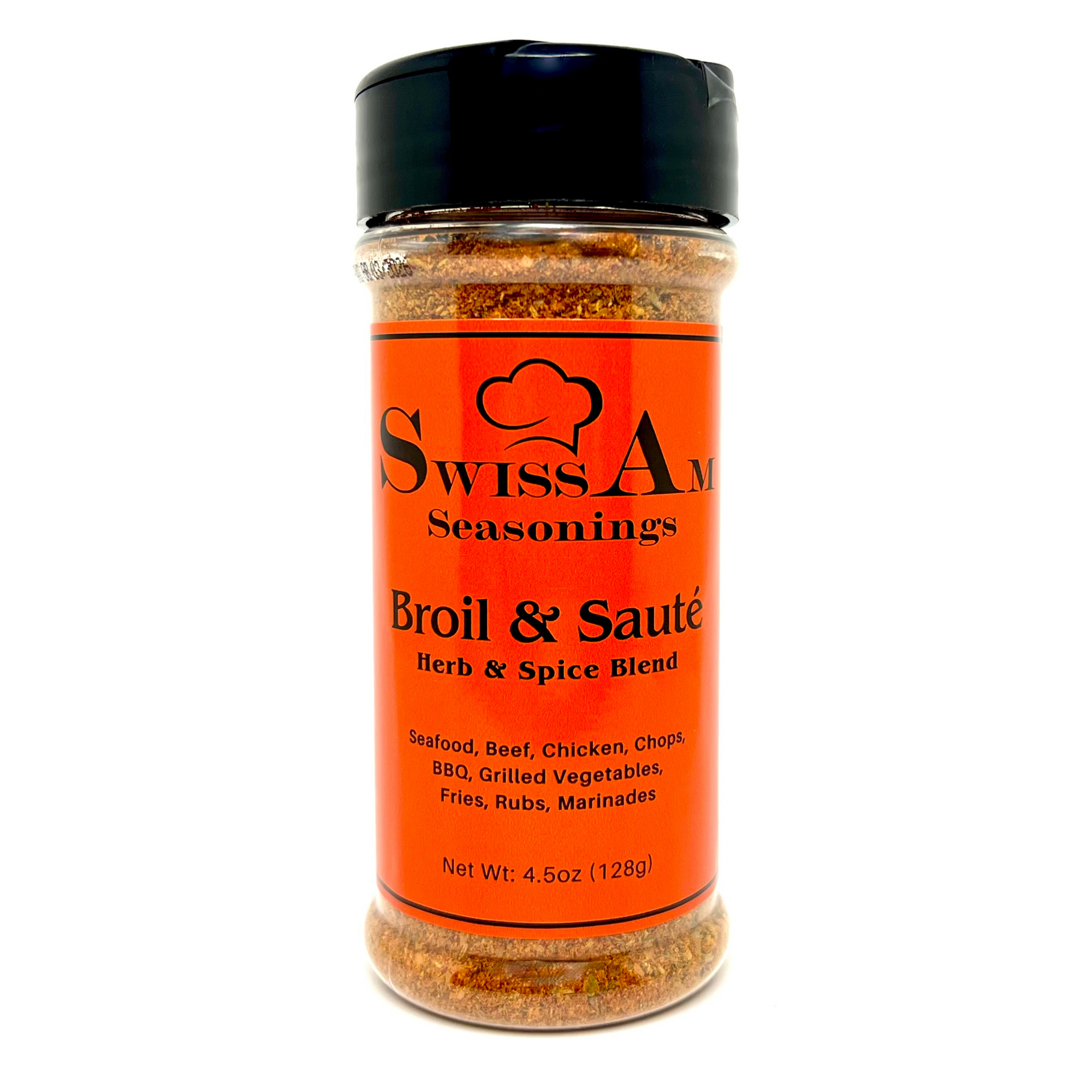 SwissAm Broil & Saute Herb & Spice Blend on white background